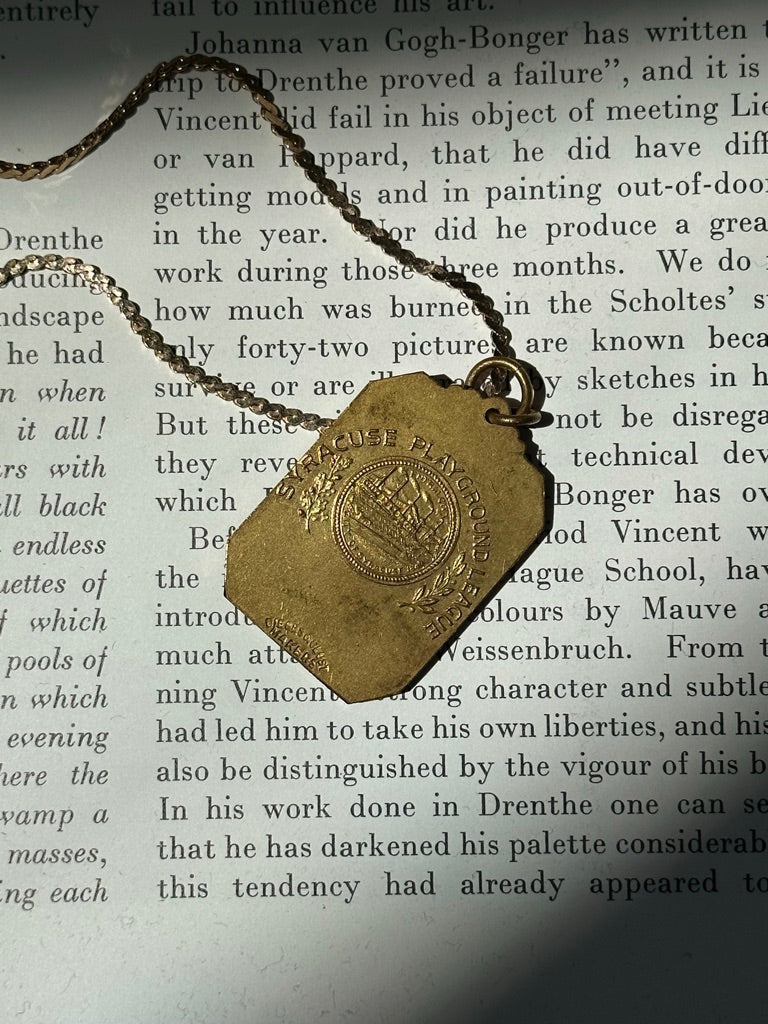 Edwardian 1915 Medal Penant Necklace