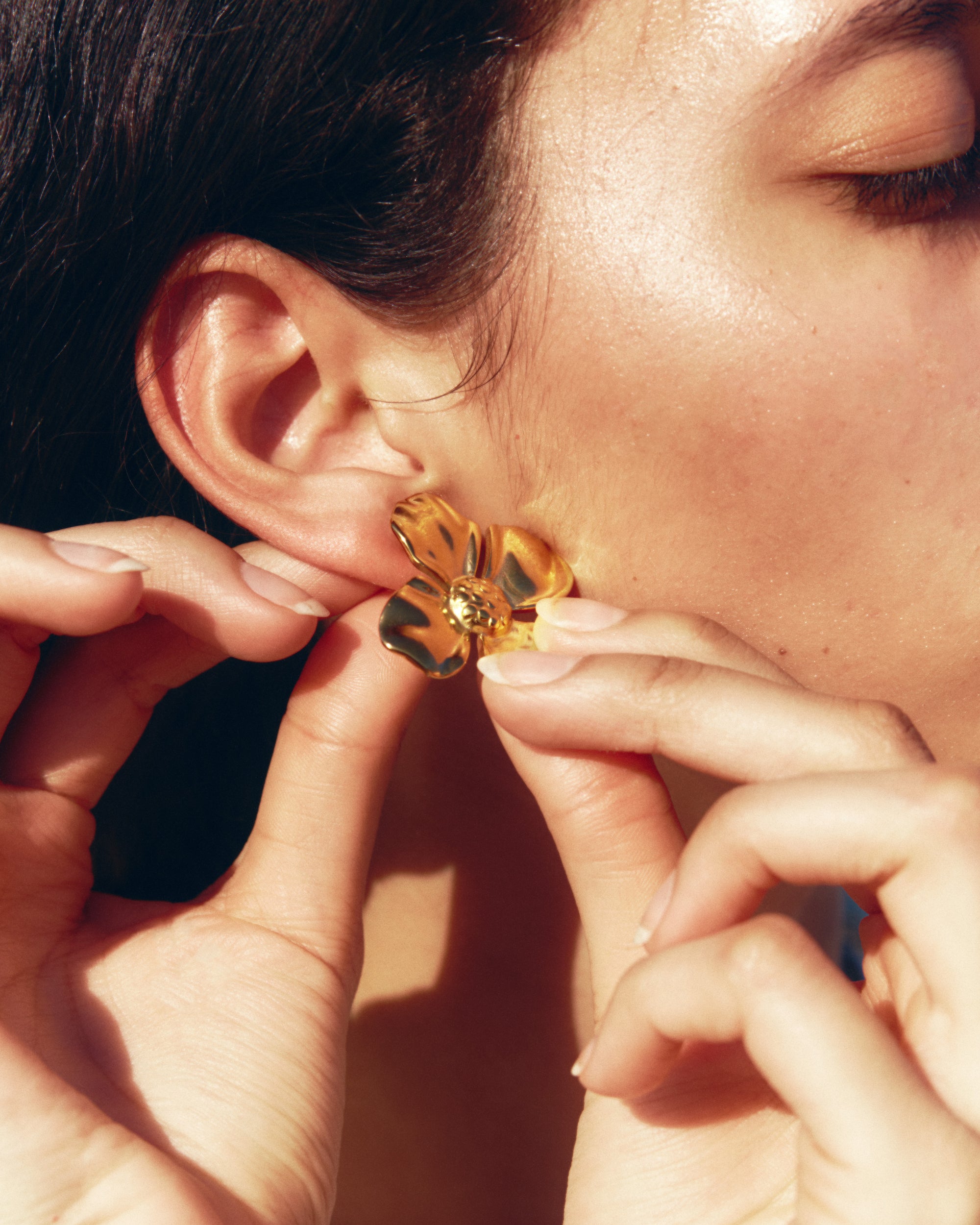 Fiore Gold Earring