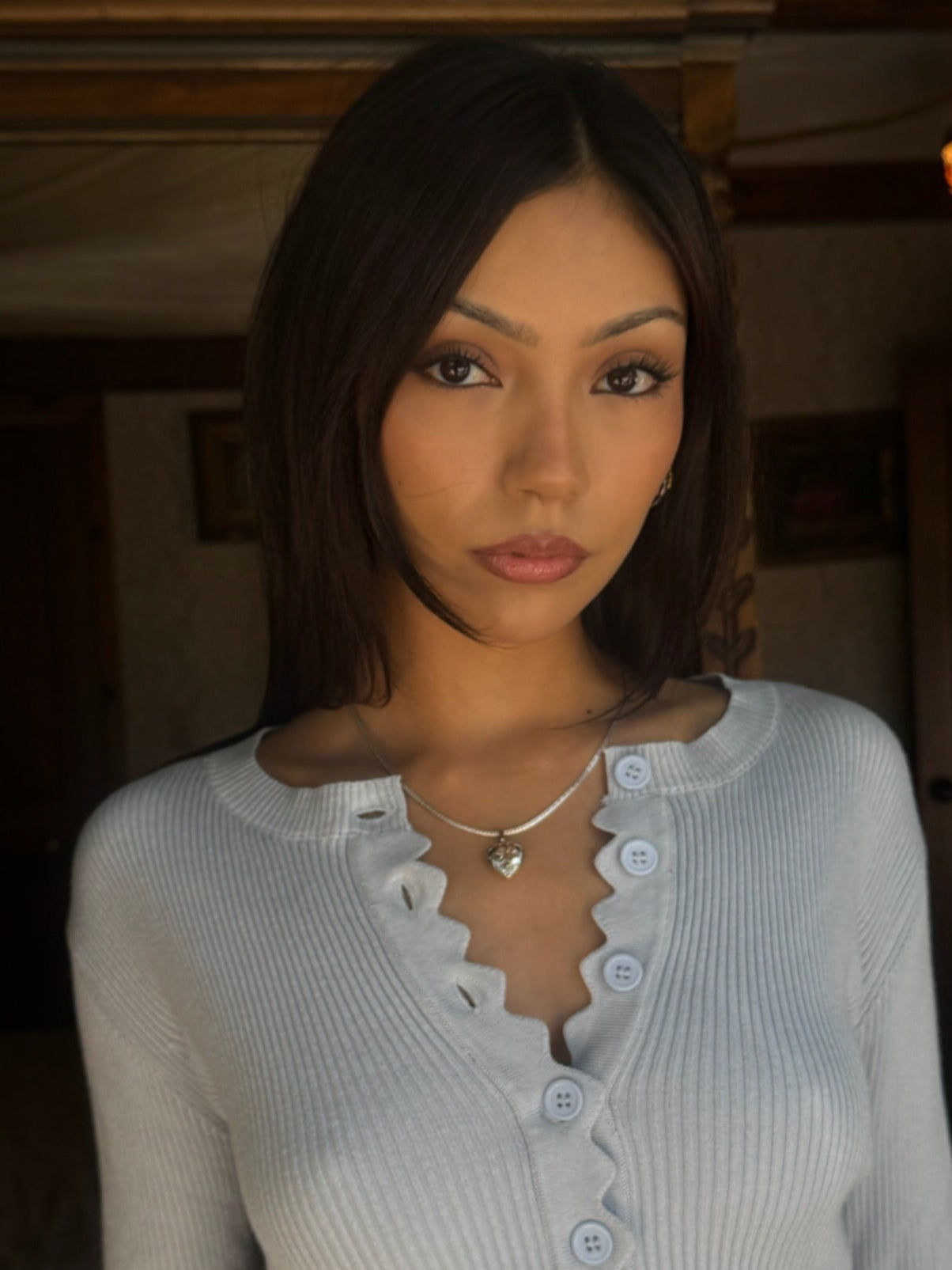 Sterling Silver Heart Shaped Locket Necklace