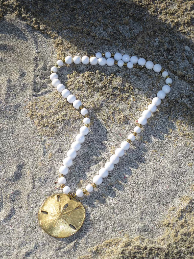Sand Dollar Beaded Necklace
