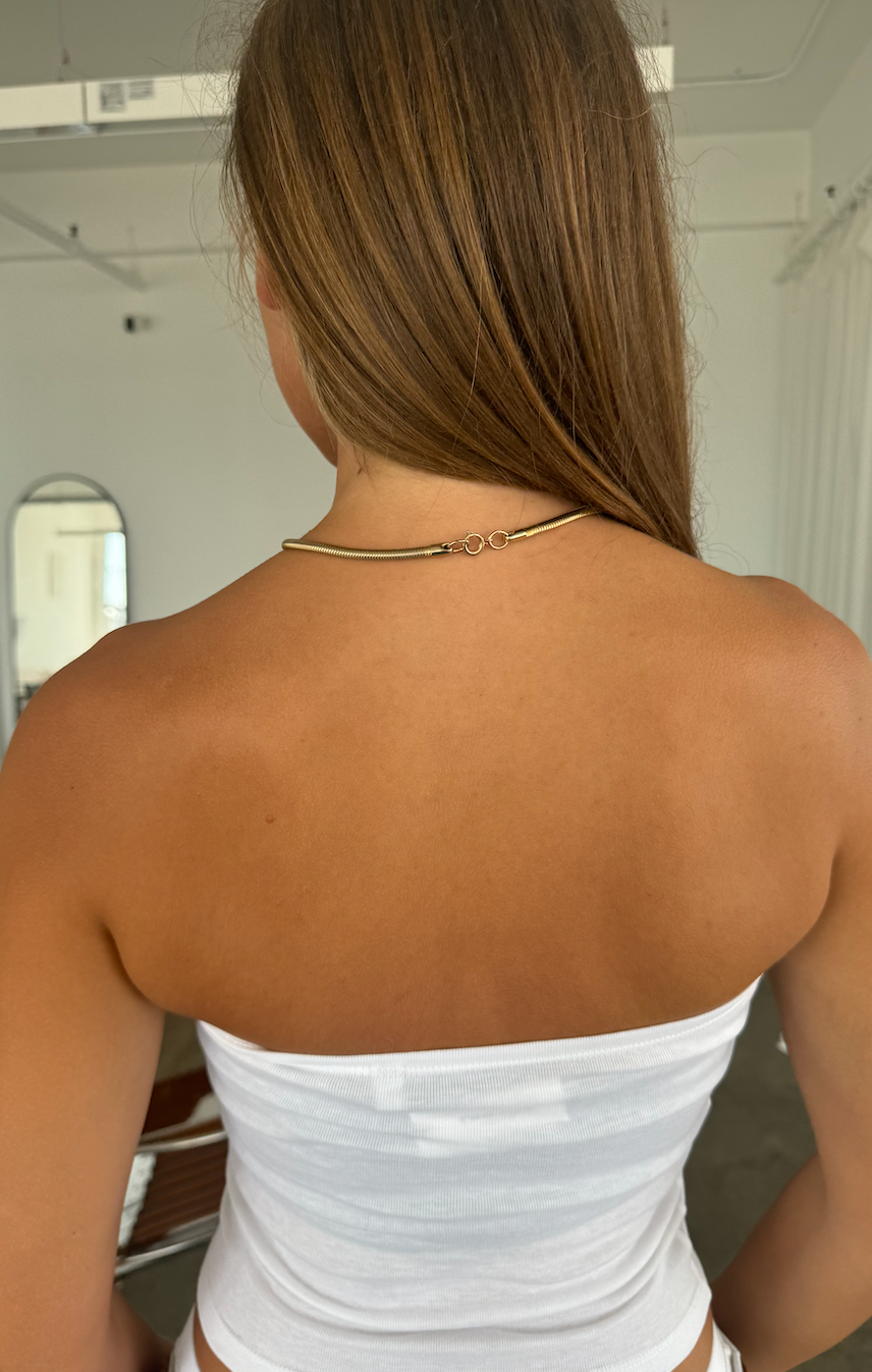 Dainty Snake Chain Gold Necklace
